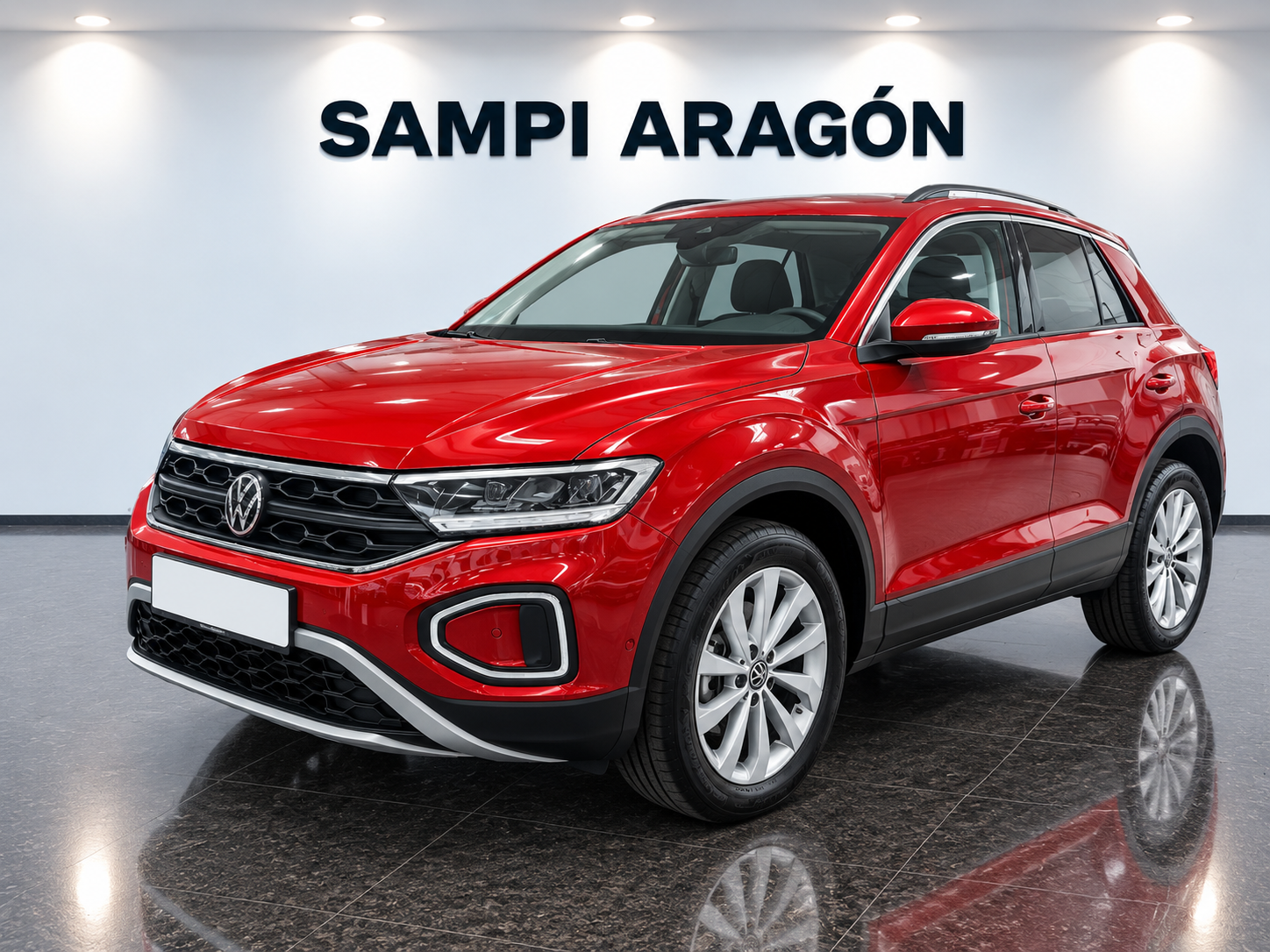 SUV Volkswagen Rojo en Exposición Sampi Aragón